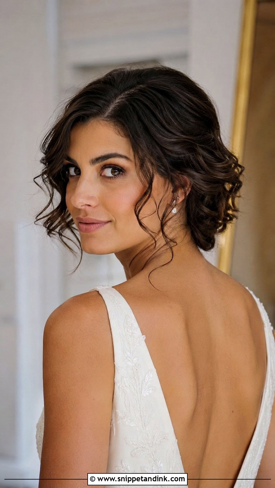 Short Faux Updo Wedding Hair - Snippet and Ink - 15 Hairstyles for Short Hair for a Wedding