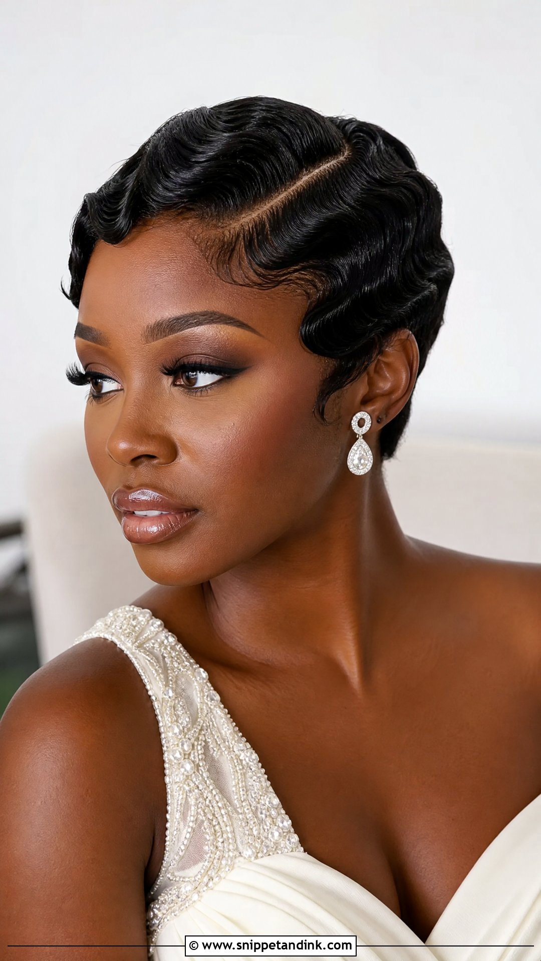 Short Finger Waves For Wedding - Snippet and Ink - 20 Short Hair Styles for a Wedding