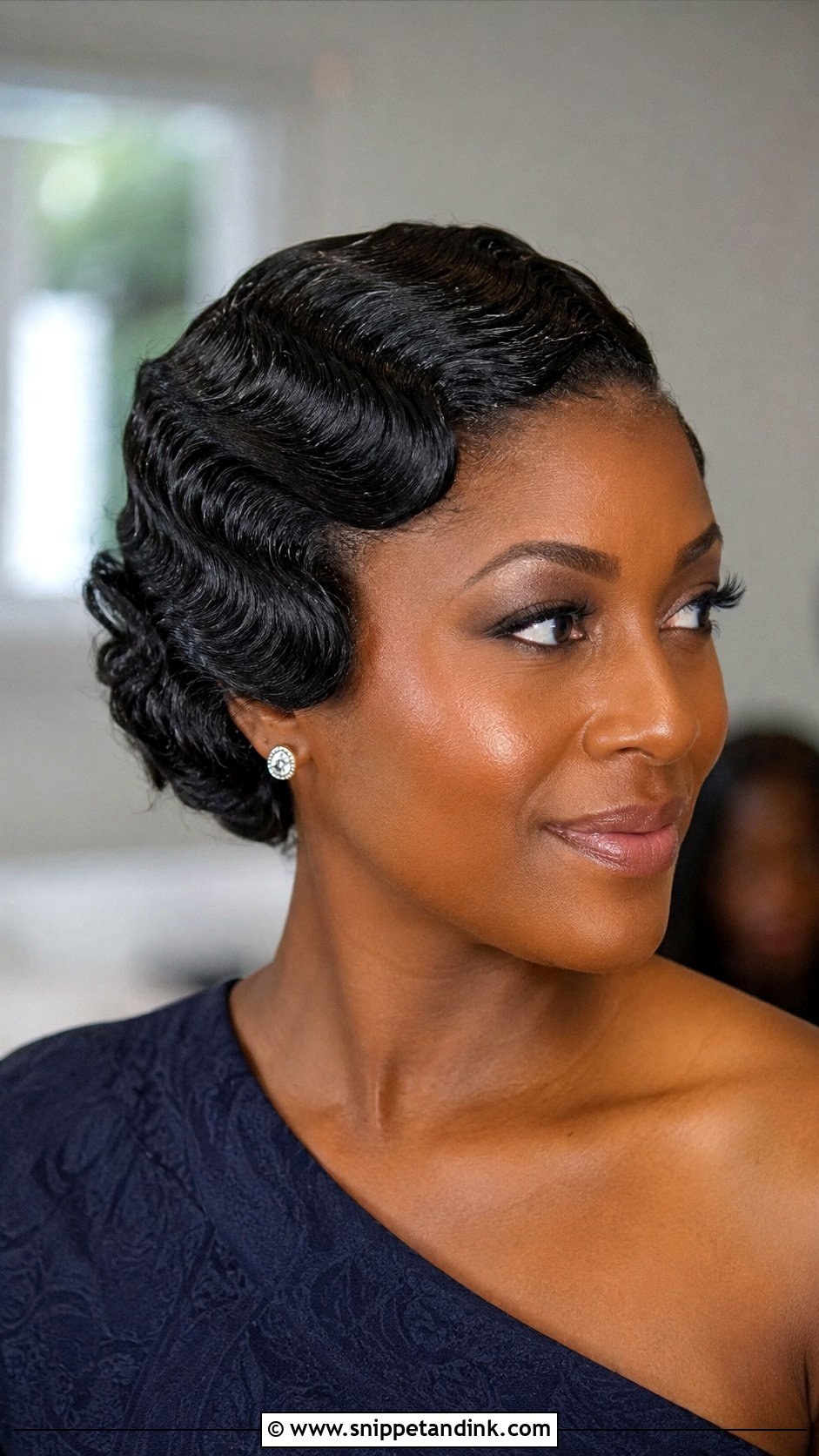 Short Finger Waves For Wedding Guest - Snippet and Ink - 15 Short Hairstyles for a Wedding Guest