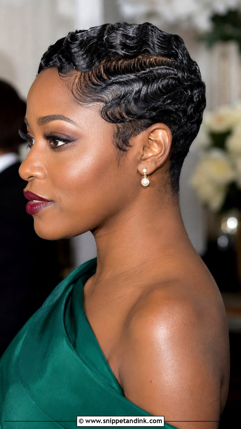 Short Finger Waves Wedding Guest - Snippet and Ink - 15 Short Hairdos for Wedding Guest