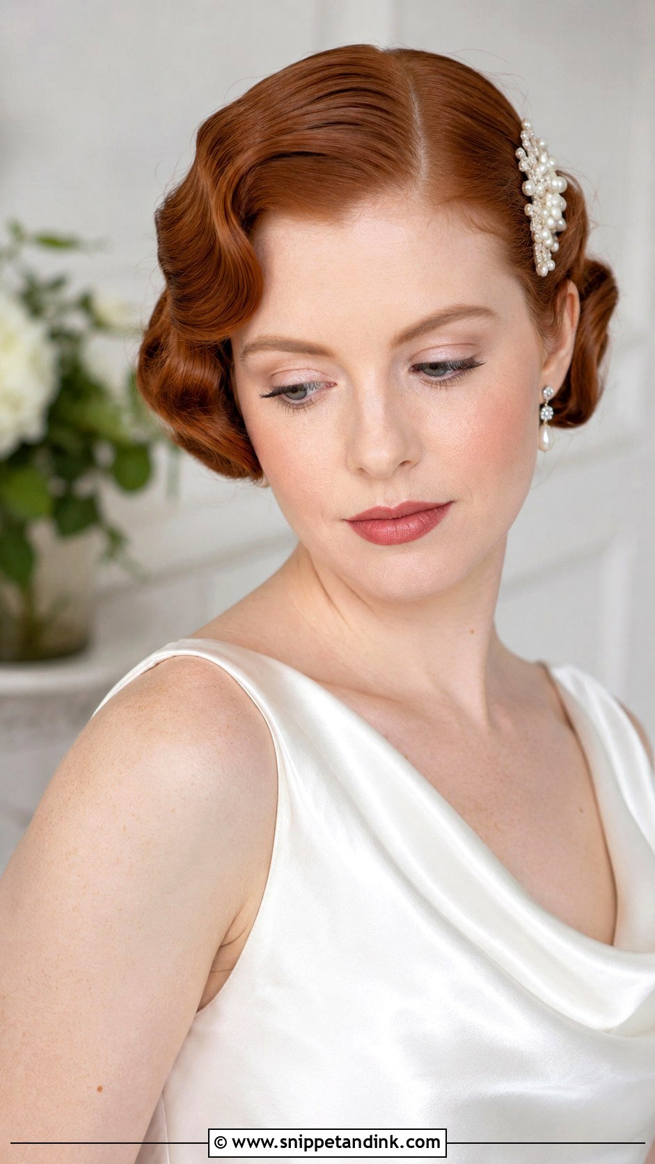 Short Finger Waves Wedding Hair - Snippet and Ink - 15 Wedding Hair Styles for Shorter Hair