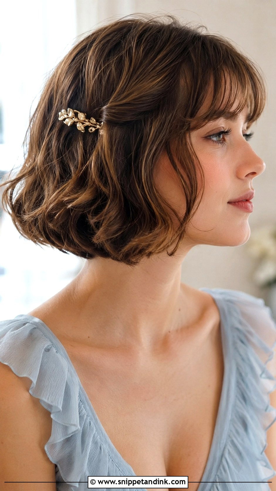 Short French Bob Bridesmaid Hair - Snippet and Ink - 20 Bridesmaid Hair Short Length Ideas