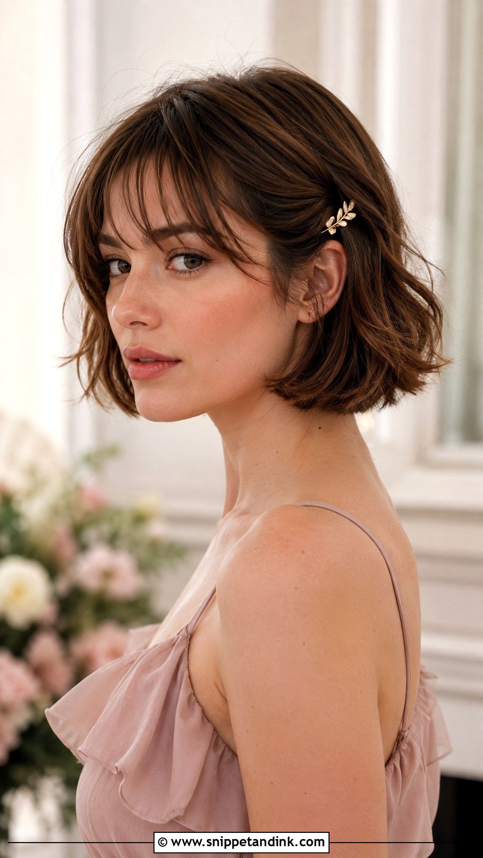 Short French Bob For Bridesmaid - Snippet and Ink - 20 Short Hair Styles for Wedding Bridesmaid