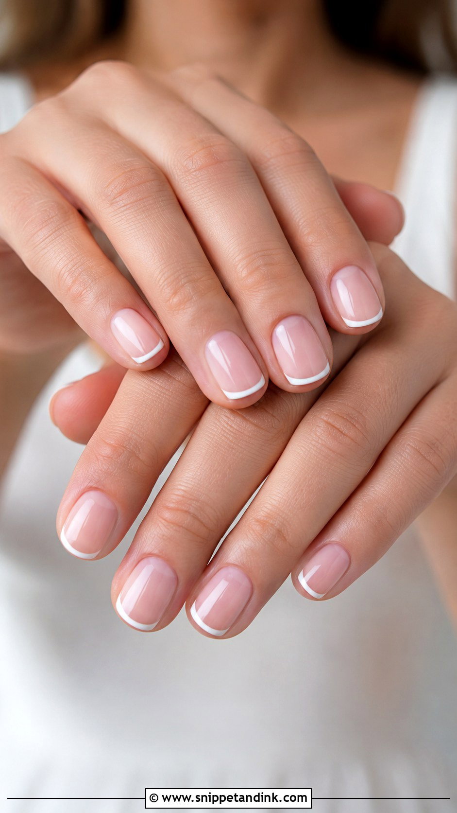 Short French Bridal Wedding Nails - Snippet and Ink - 20 French Bridal Wedding Nails