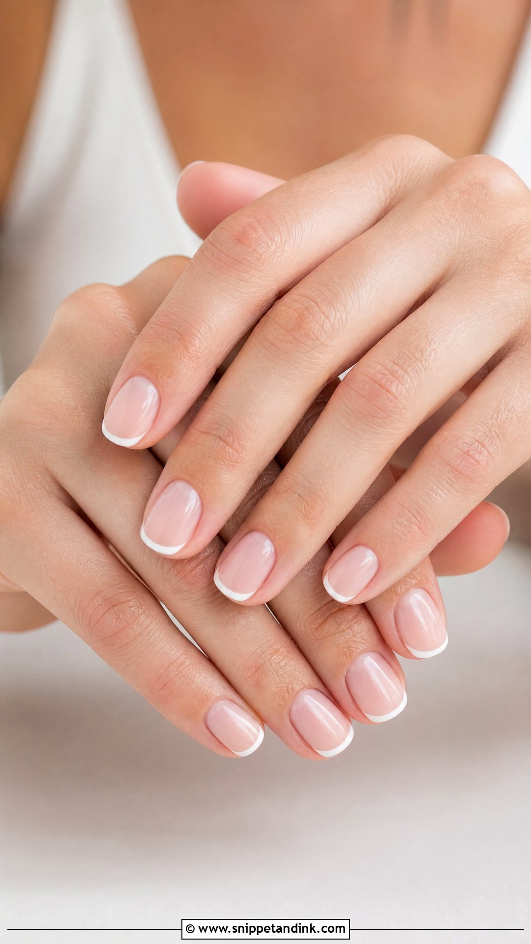 Short French Bride Wedding Nails - Snippet and Ink - 25 Elegant French Bride Wedding Nails