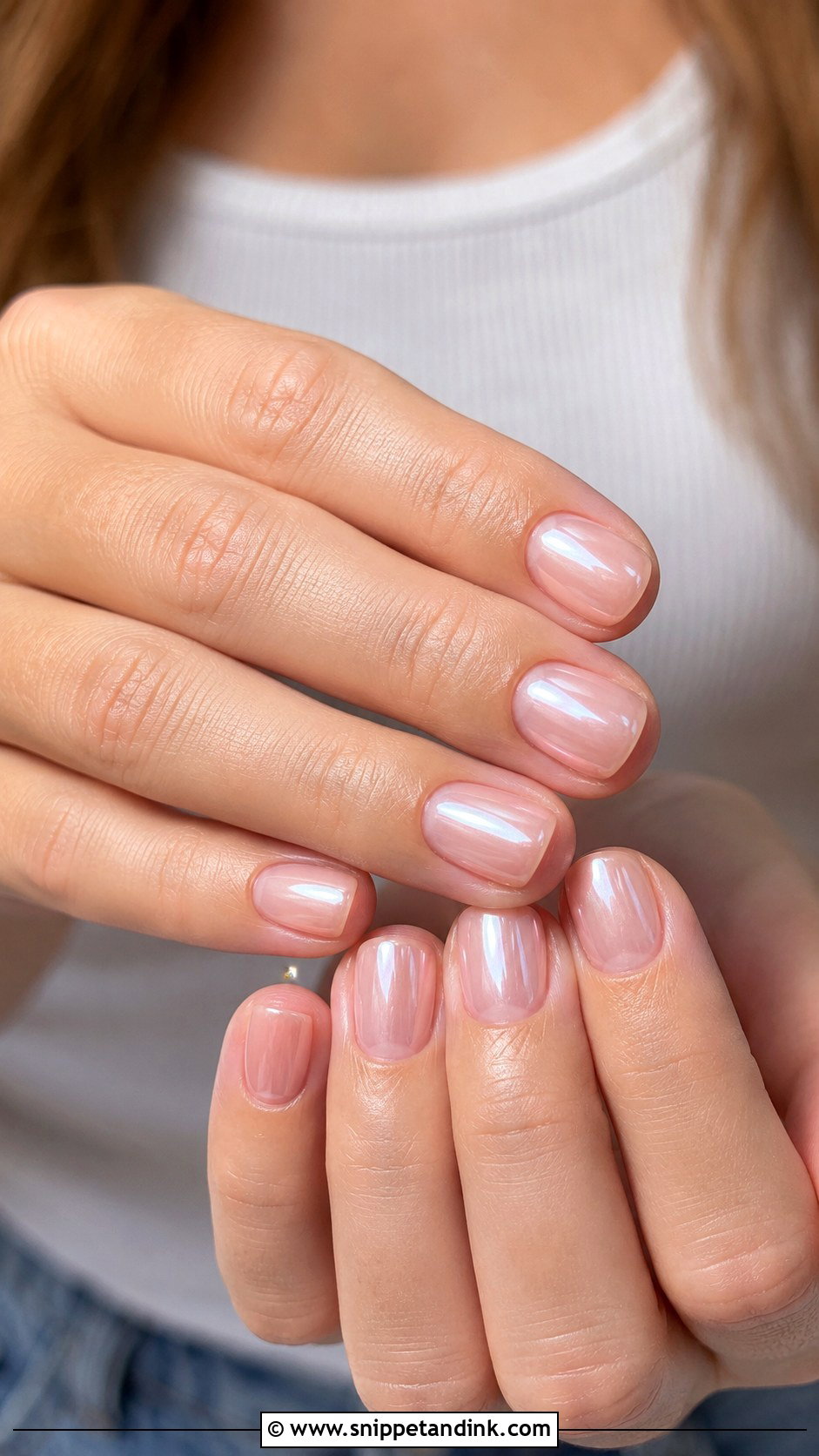 Short Glazed Donut Wedding Nails - Snippet and Ink - 30 Short Wedding Nails