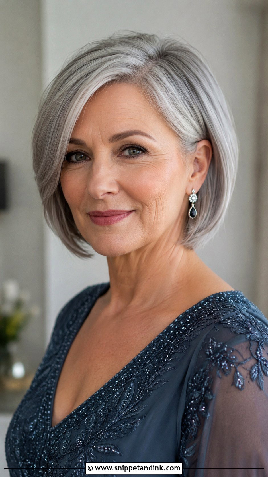 Short Gray Hair Styled Elegantly - Snippet and Ink - 25 Mother of the Bride Short Hairstyles