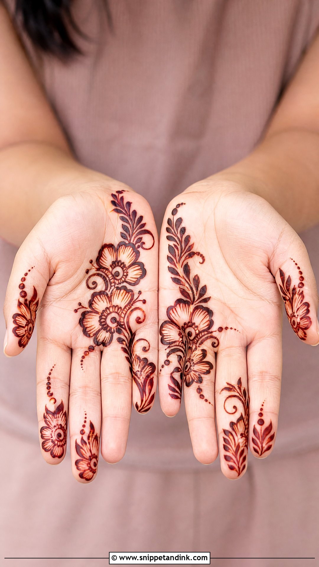Short Gulf Mehndi Design - Snippet and Ink - 35 Short Mehndi Design Ideas