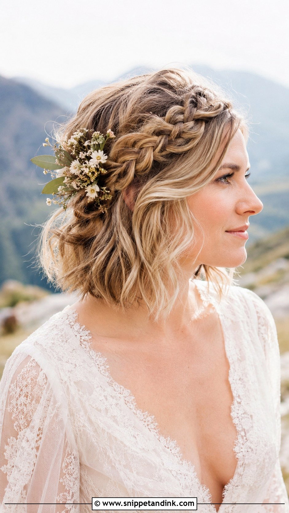 Short Hair Boho Braided Style - Snippet and Ink - 25 Short Hair Style for Wedding Ideas