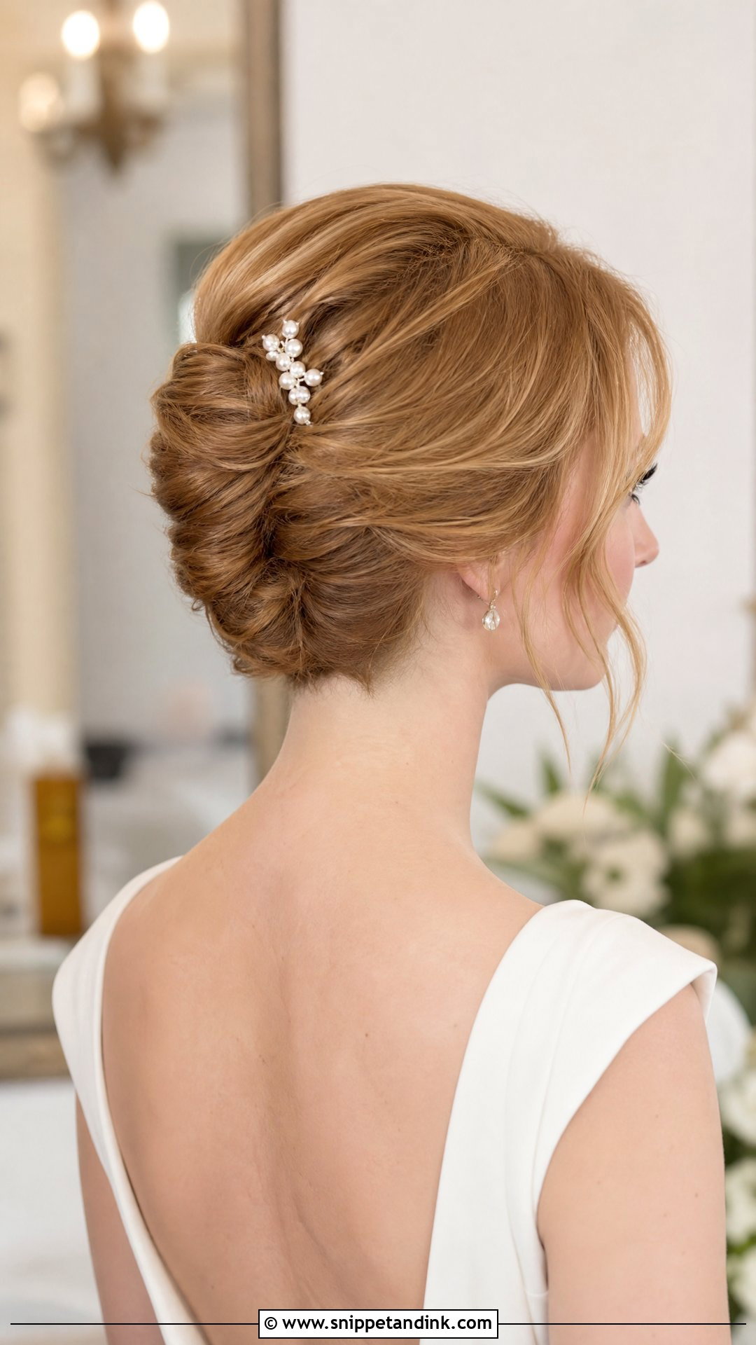 Short Hair Bridal French Twist - Snippet and Ink - 15 Bridal Updo French Twist Ideas