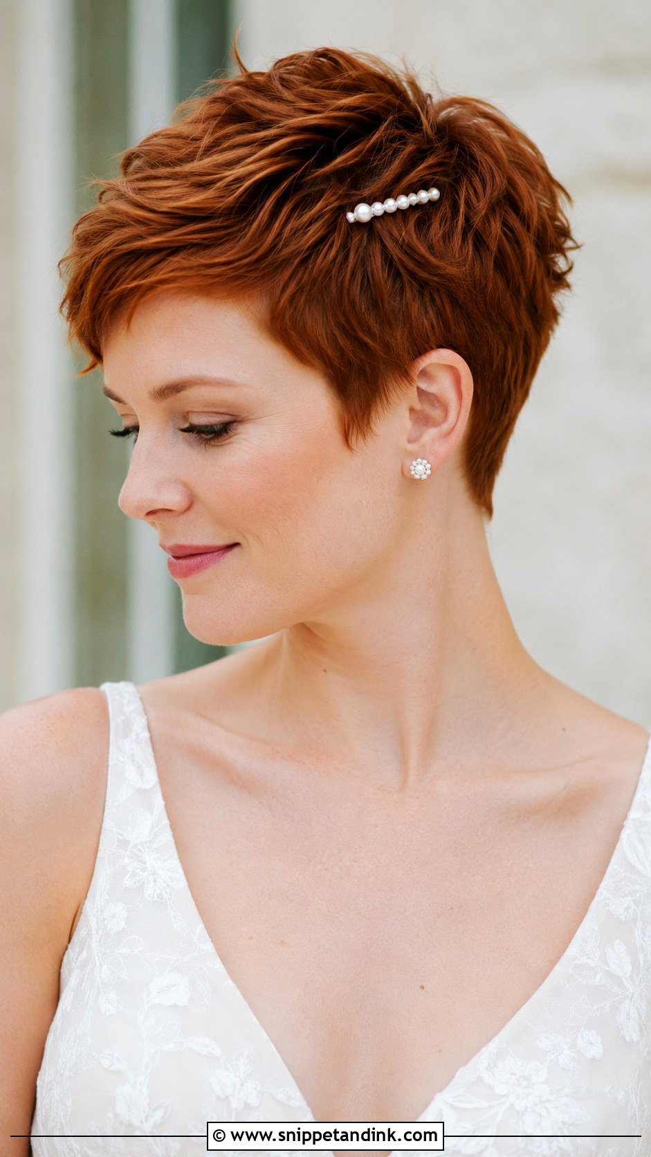 Short Hair Bridal Textured Pixie - Snippet and Ink - 20 Bridal Hairstyle Short Hair Ideas