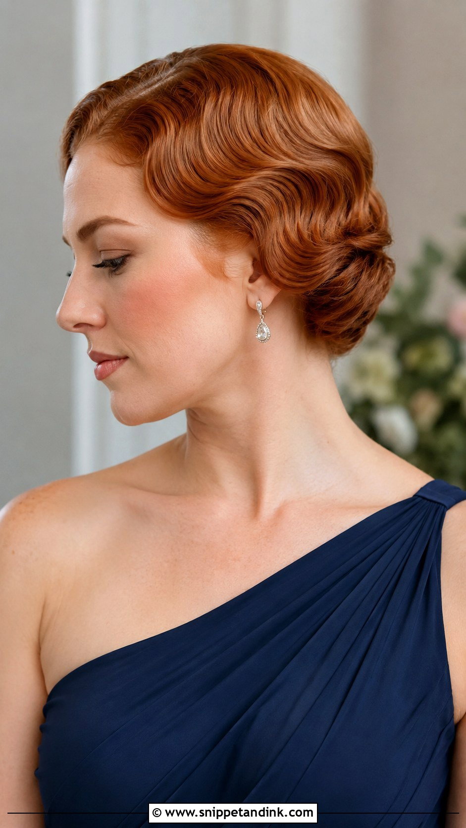 Short Hair Bridesmaid Finger Waves - Snippet and Ink - 20 Short Hair Wedding Styles Bridesmaid