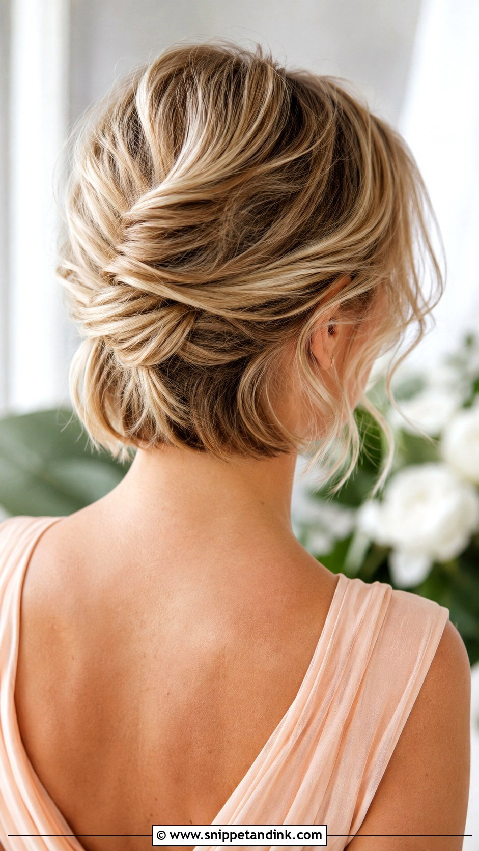 Short Hair Bridesmaid French Twist - Snippet and Ink - 20 Bridesmaid French Twist Ideas