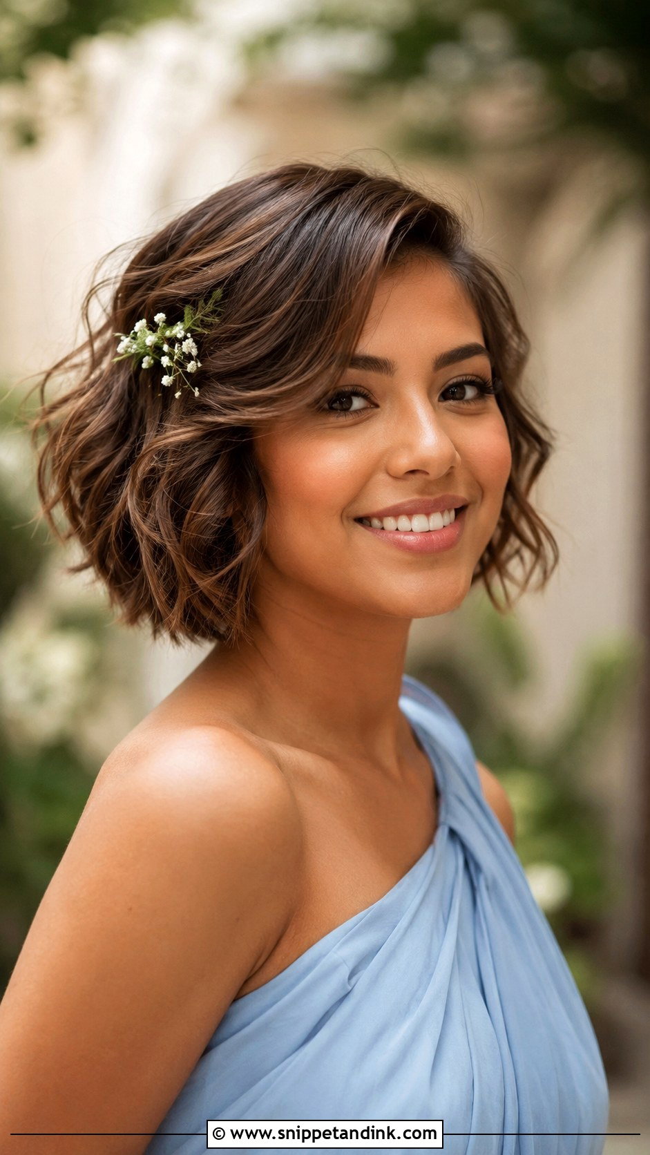 Short Hair Bridesmaid Tousled Bob - Snippet and Ink - 20 Short Hair Wedding Styles Bridesmaid