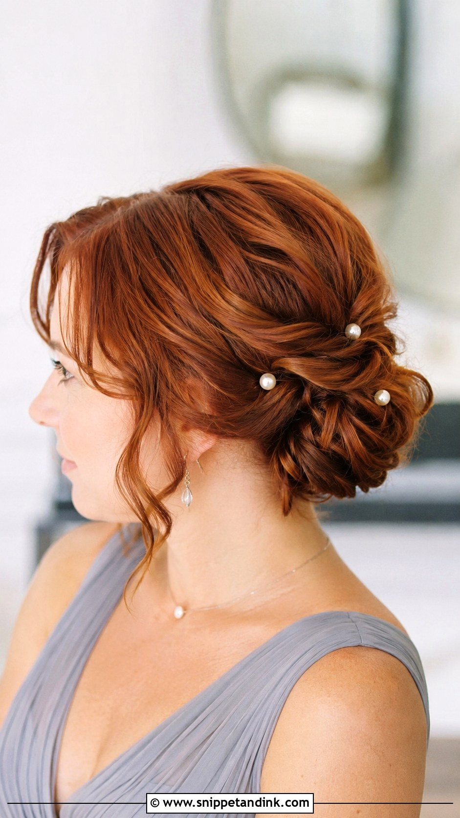 Short Hair Bridesmaid Updo - Snippet and Ink - 20 Easy Bridesmaid Hair Updo Ideas