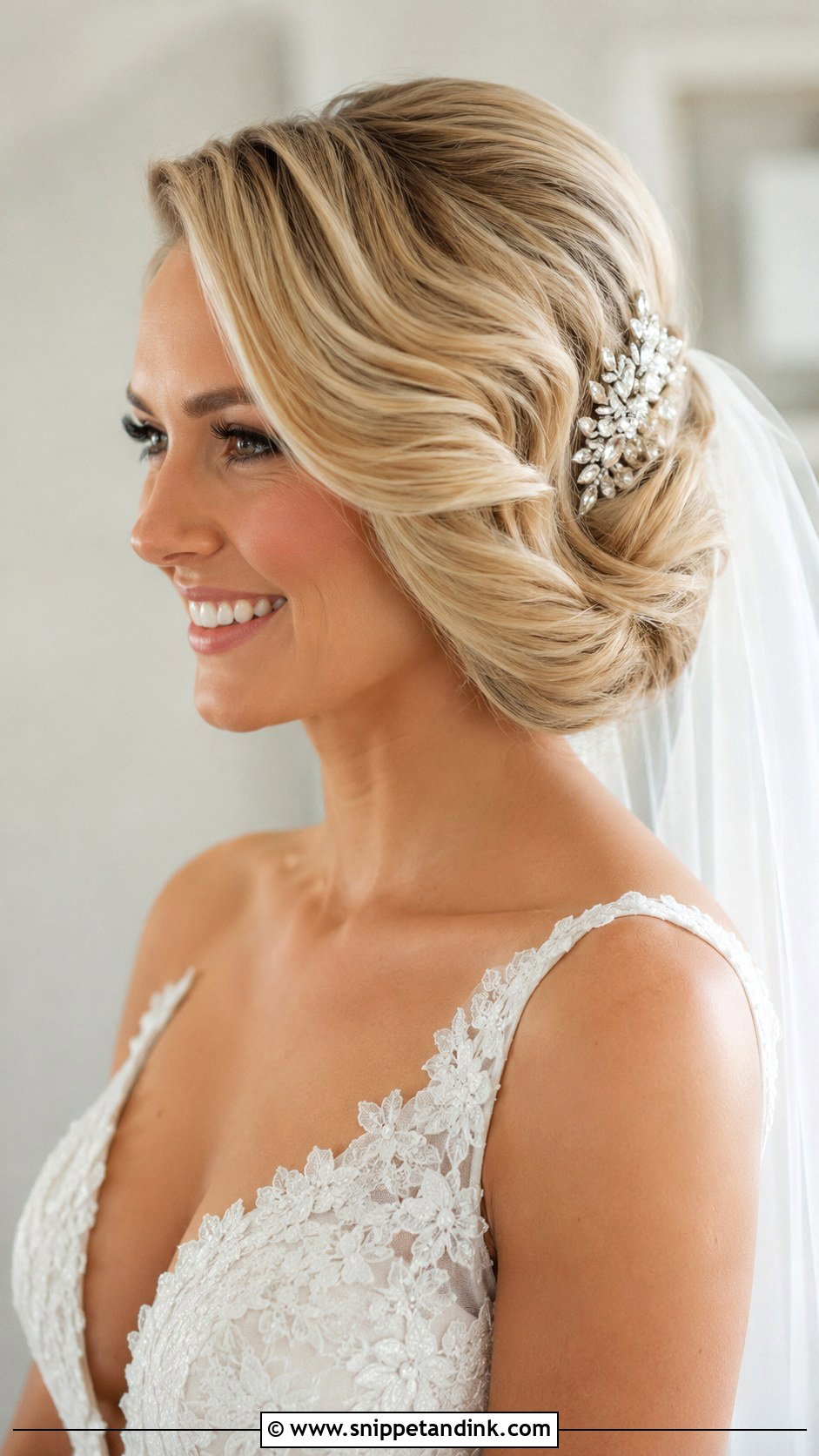 Short Hair Faux Bob Updo - Snippet and Ink - 25 Short Hair Style for Wedding Ideas