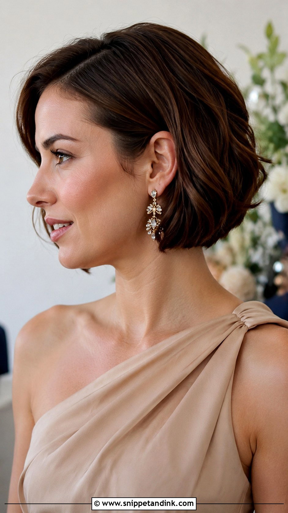 Short Hair Faux Bob for Wedding Guest - Snippet and Ink - 25 Short Hairstyle Wedding Guest Ideas