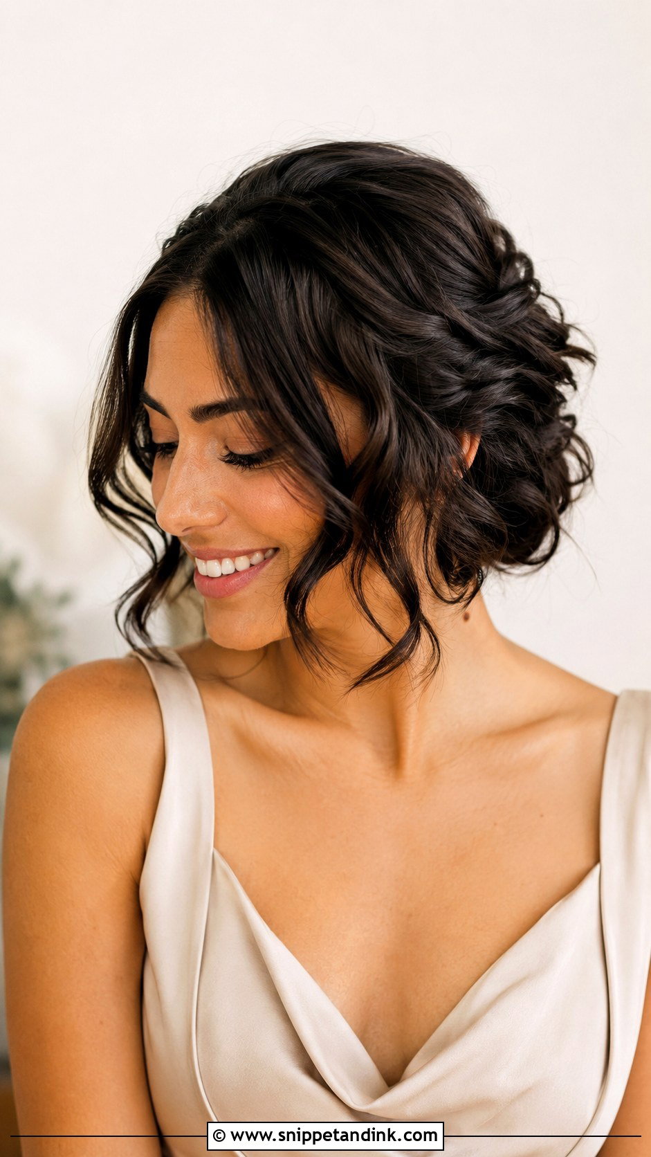 Short Hair Faux Updo Bridesmaid Hairstyle - Snippet and Ink - 20 Short Hair Wedding Hairstyles Bridesmaid