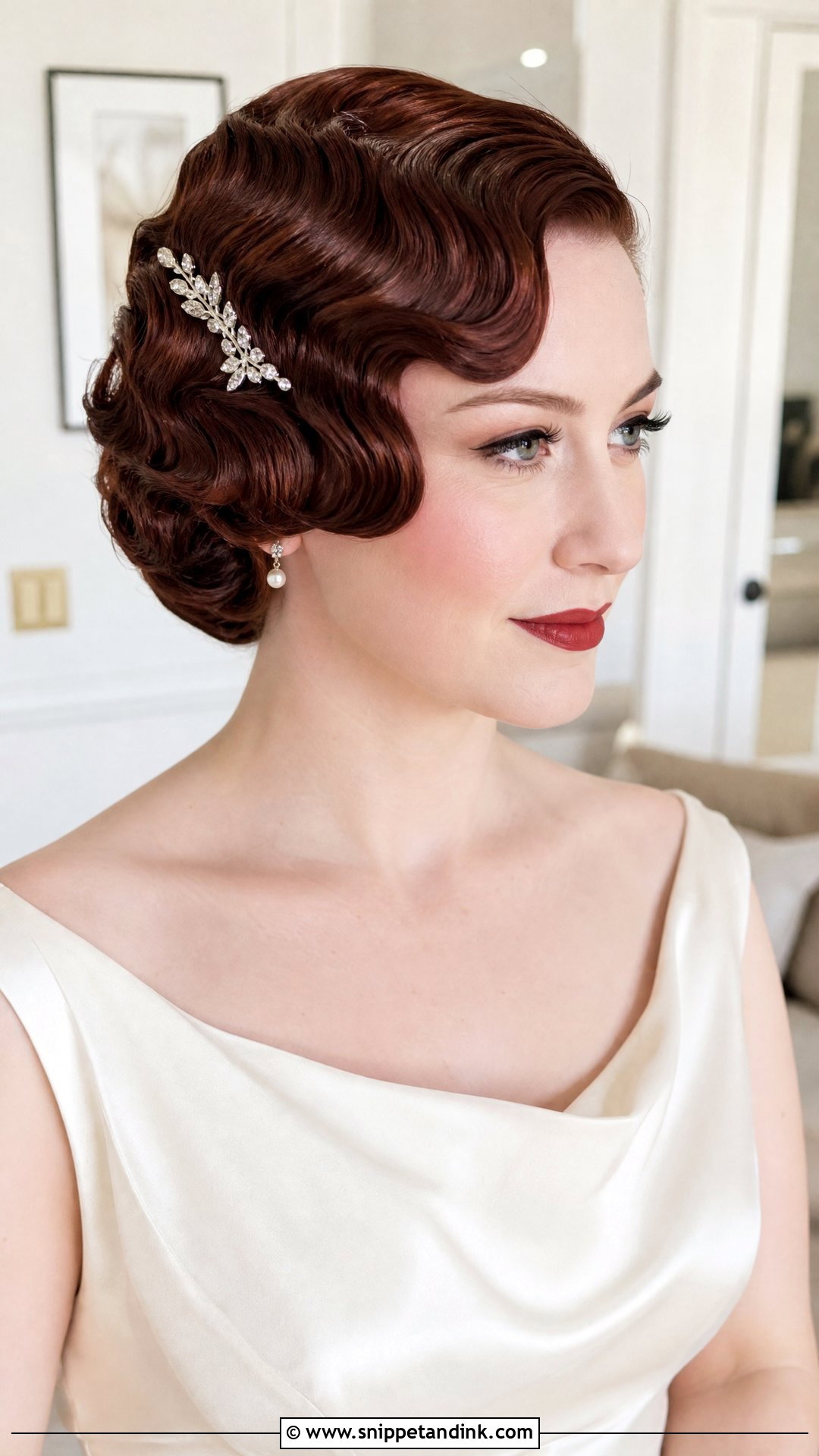 Short Hair Finger Waves - Snippet and Ink - 15 Easy Wedding Hairstyles Short Hair