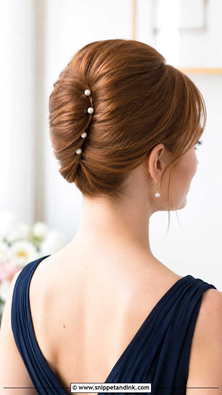 Short Hair French Twist Bridesmaid Hairstyle - Snippet and Ink - 20 Short Hair Wedding Hairstyles Bridesmaid