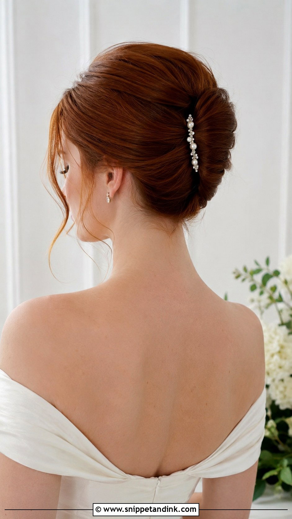 Short Hair French Twist Updo - Snippet and Ink - 15 Short Hair Bridal Updo Ideas