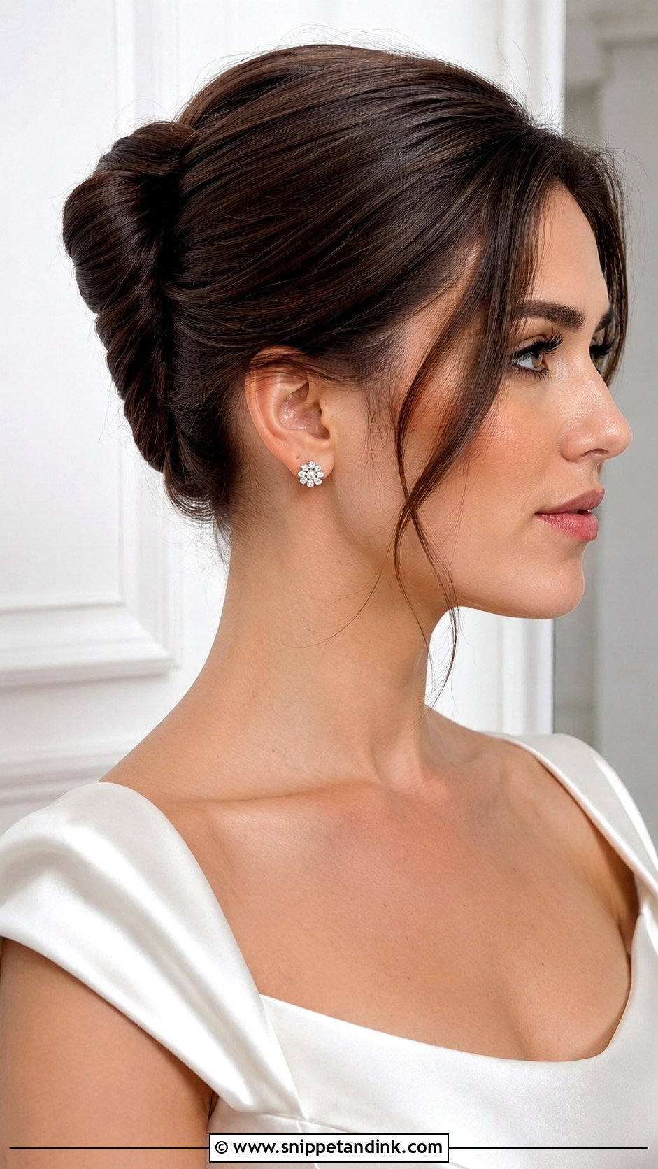 Short Hair French Twist Wedding Updo - Snippet and Ink - 15 Short Hair Wedding Styles Updo