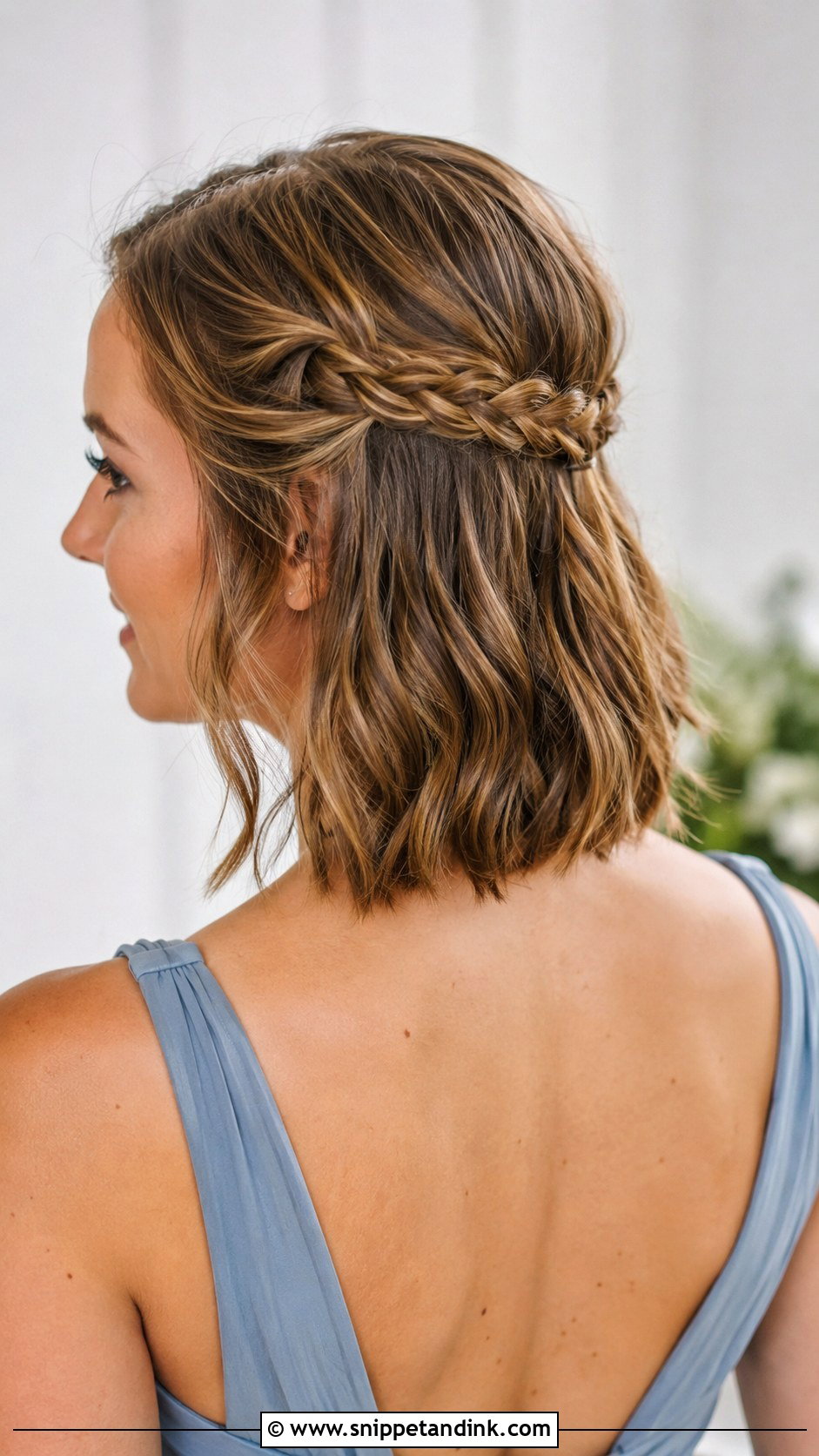 Short Hair Half Up Half Down With Braids - Snippet and Ink - 20 Bridesmaid Hairstyles Half Up Half Down Short Hair