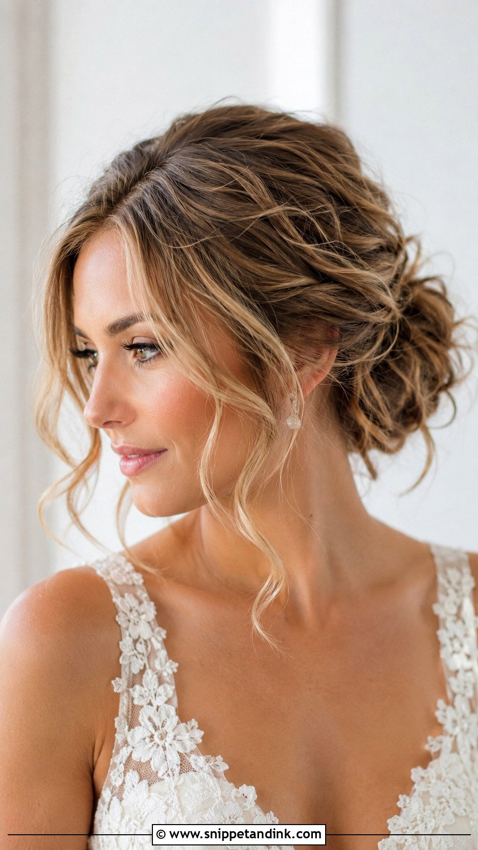Short Hair Half Up Wedding Updo - Snippet and Ink - 15 Short Hair Wedding Styles Updo