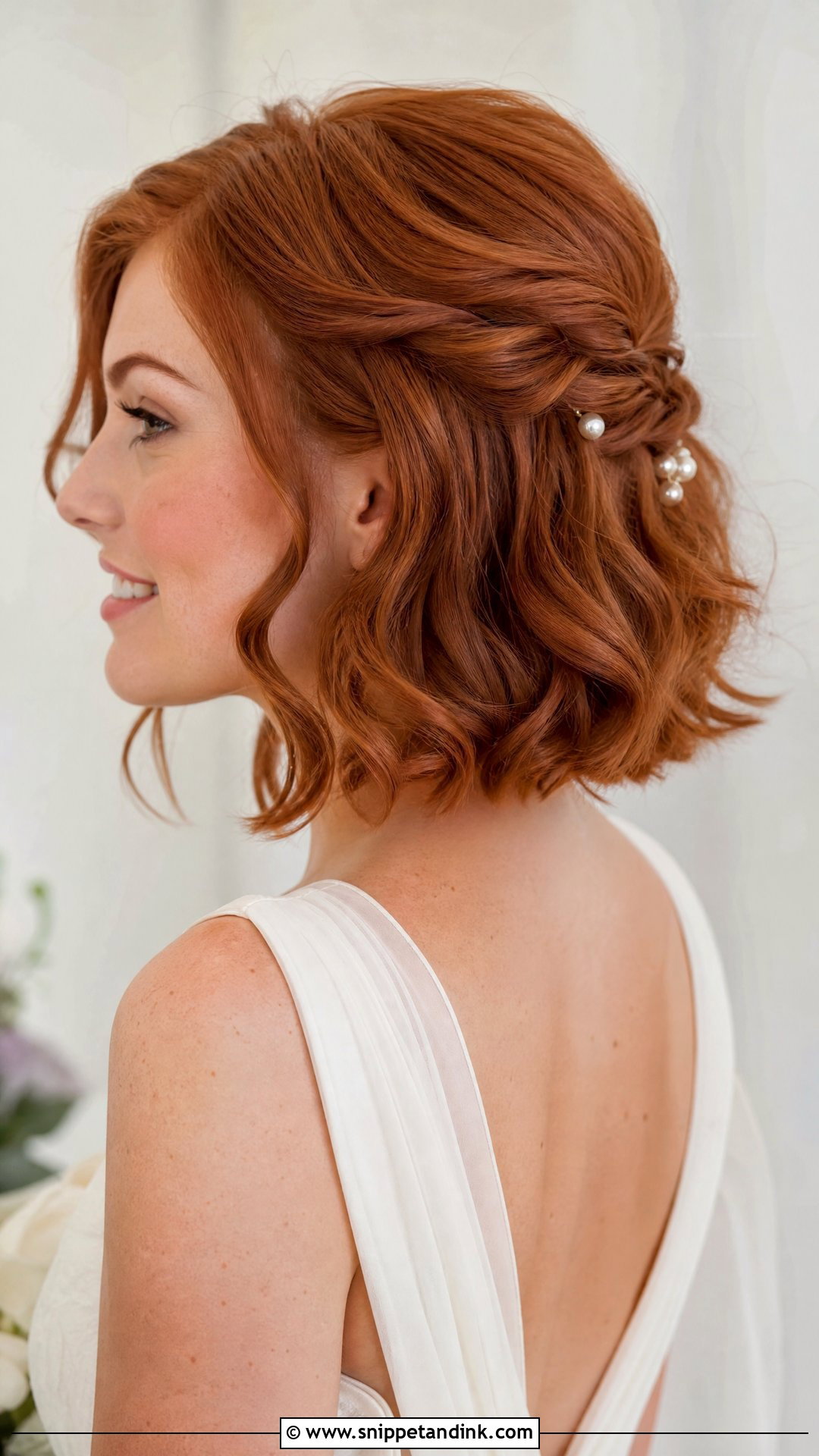 Short Hair Half Up - Snippet and Ink - 15 Easy Wedding Hairstyles Short Hair