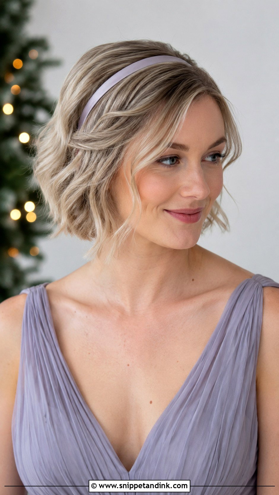 Short Hair Headband Bridesmaid Hairstyle - Snippet and Ink - 20 Short Hair Wedding Hairstyles Bridesmaid