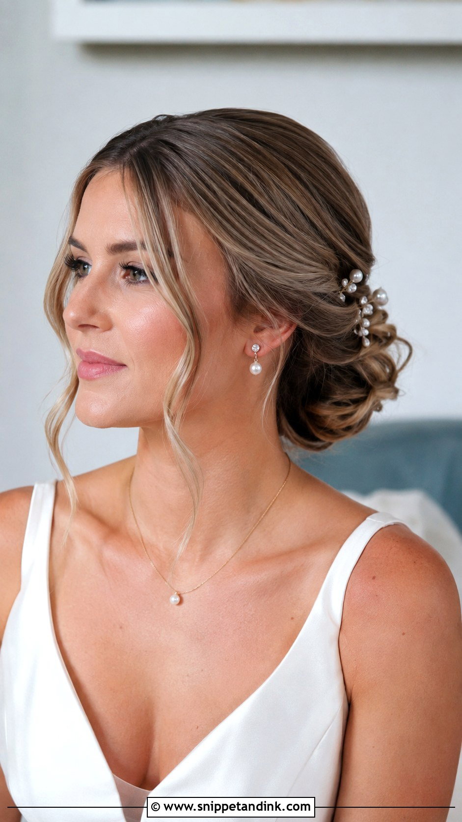 Short Hair Low Bun For Wedding - Snippet and Ink - 15 Hairstyles for Short Hair Marriage