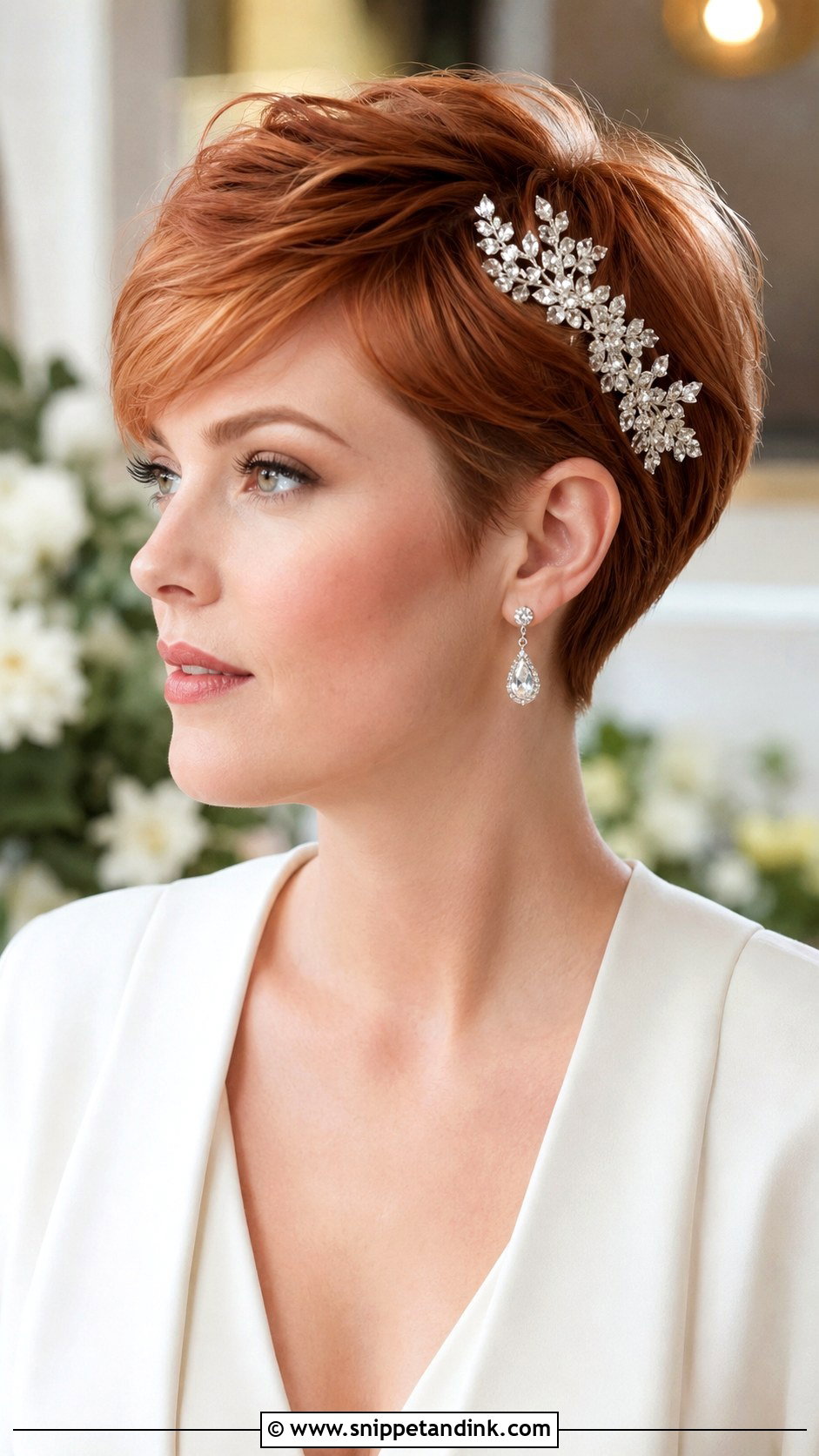 Short Hair Pixie Cut Wedding Hairstyle - Snippet and Ink - 15 Hairstyles for Short Hair Marriage