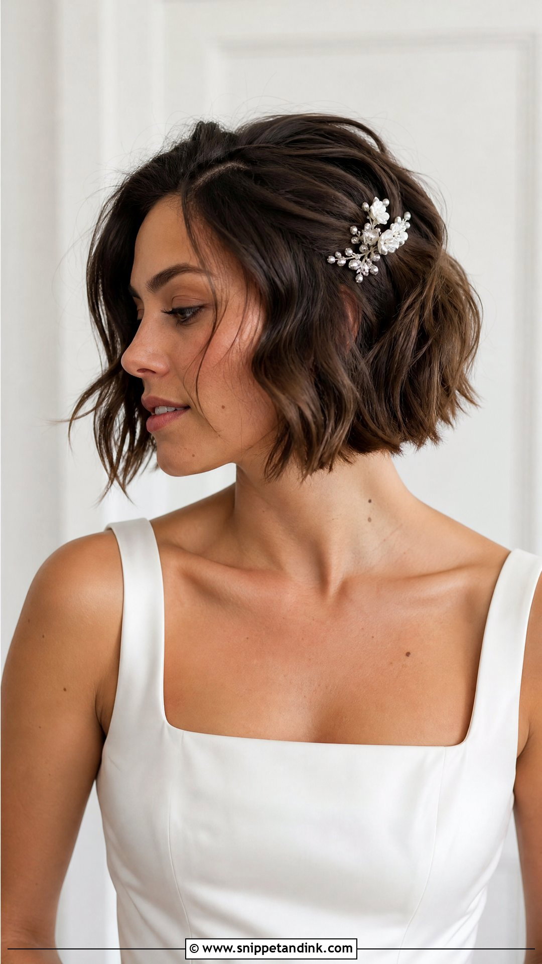Short Hair Textured Bob - Snippet and Ink - 15 Easy Wedding Hairstyles Short Hair