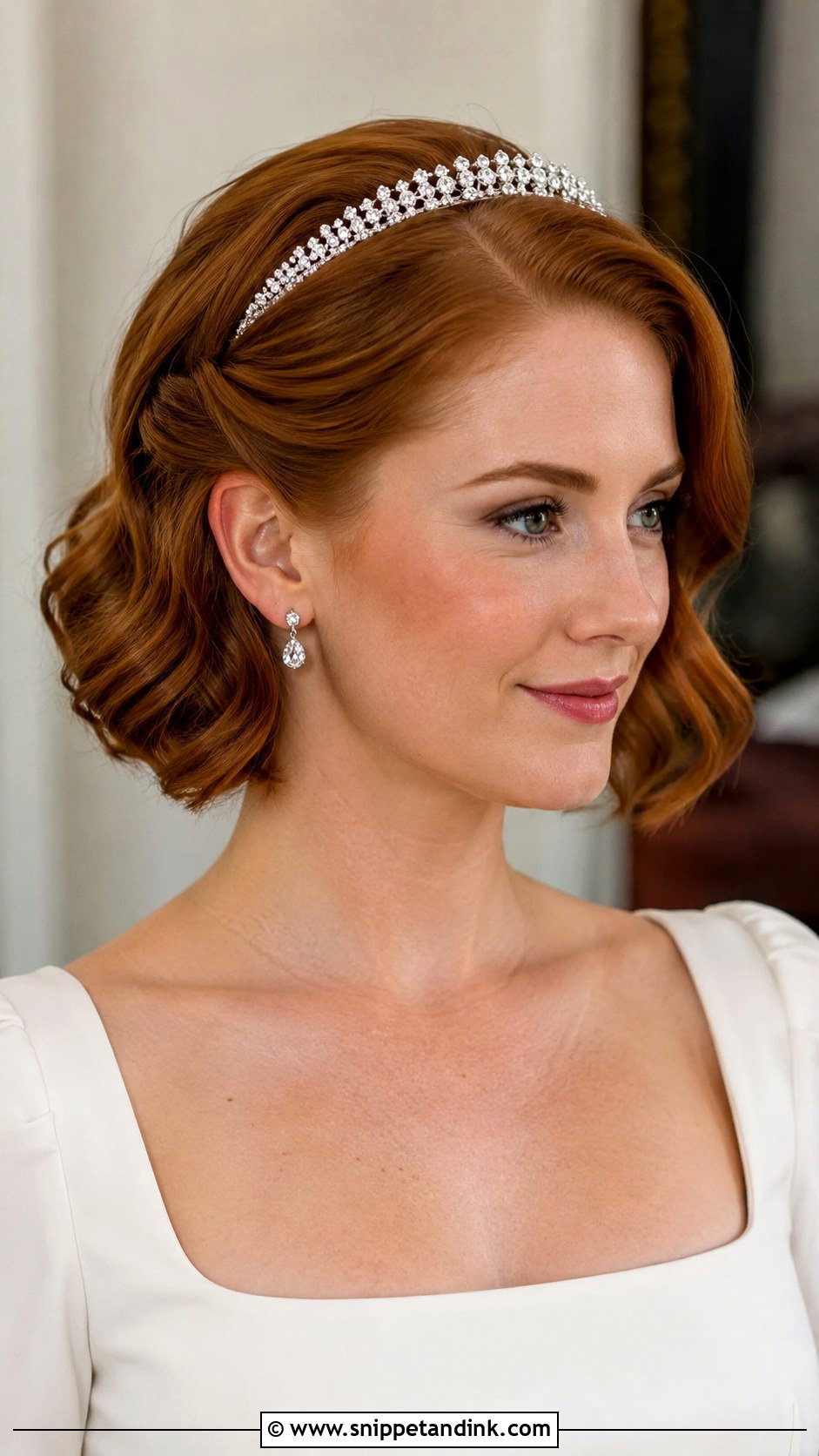 Short Hair Tiara Hairstyle - Snippet and Ink - 15 Hairstyle for Tiara Ideas