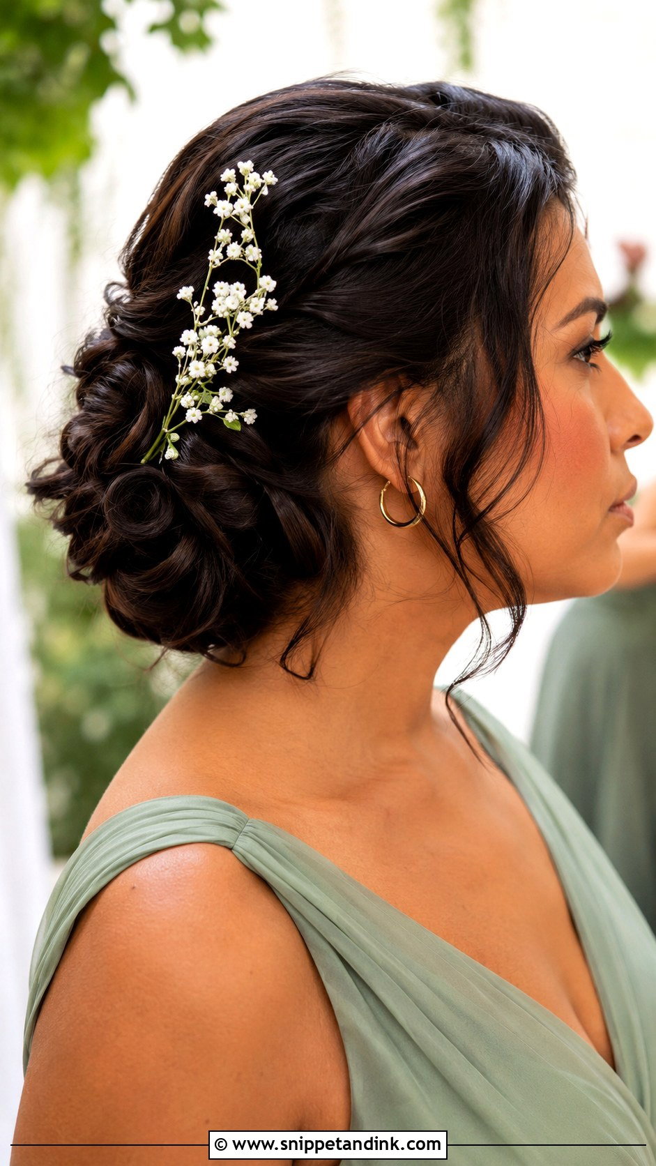 Short Hair Updo With Flowers - Snippet and Ink - 20 Bridesmaid Updo Short Hair Ideas