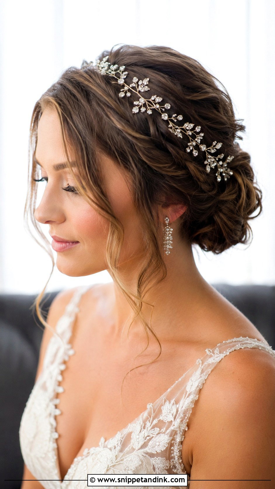 Short Hair Updo With Twists - Snippet and Ink - 25 Short Hair Bridal Hairstyles