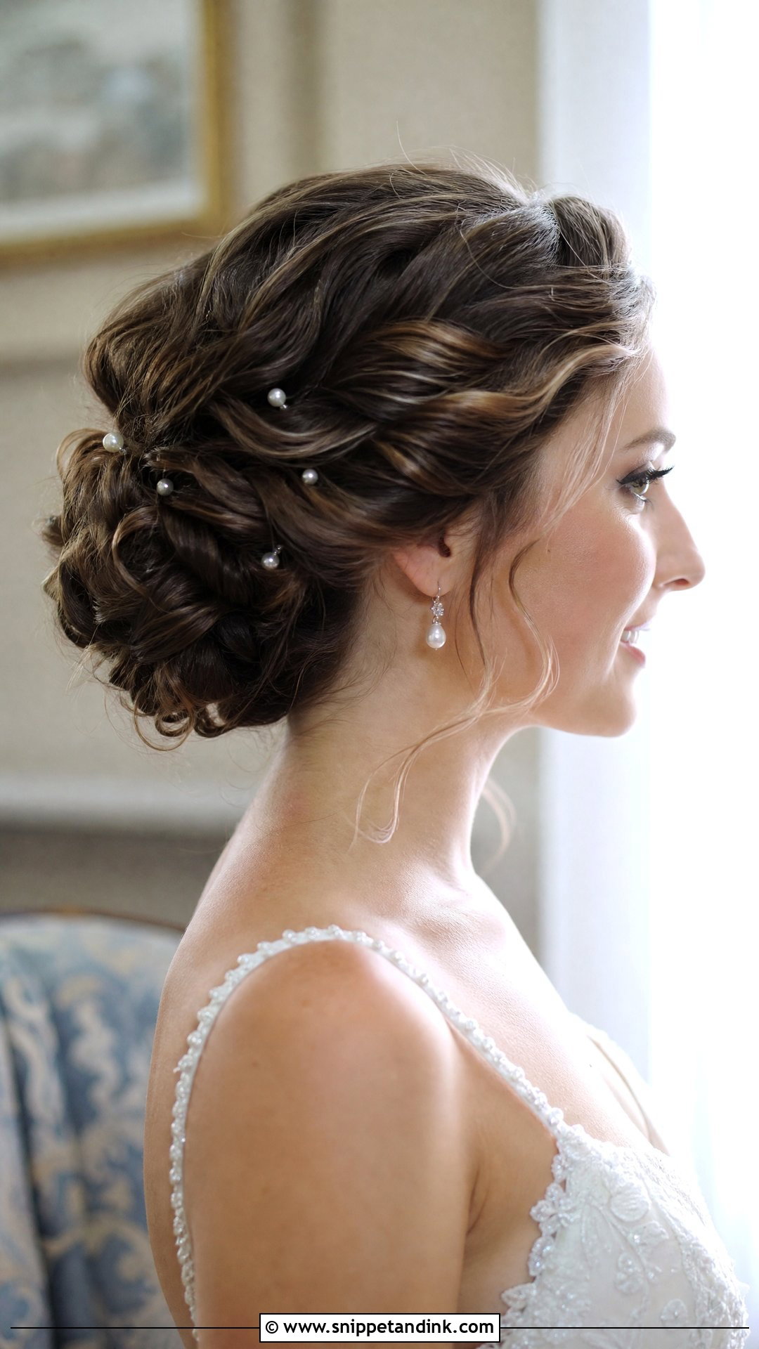 Short Hair Updo With Twists for Bride - Snippet and Ink - 20 Short Hairstyle for Bride Ideas