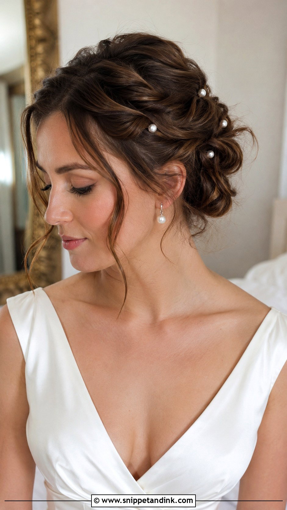 Short Hair Updo With Twists - Snippet and Ink - 20 Bridal Hairstyle for Short Hair Ideas
