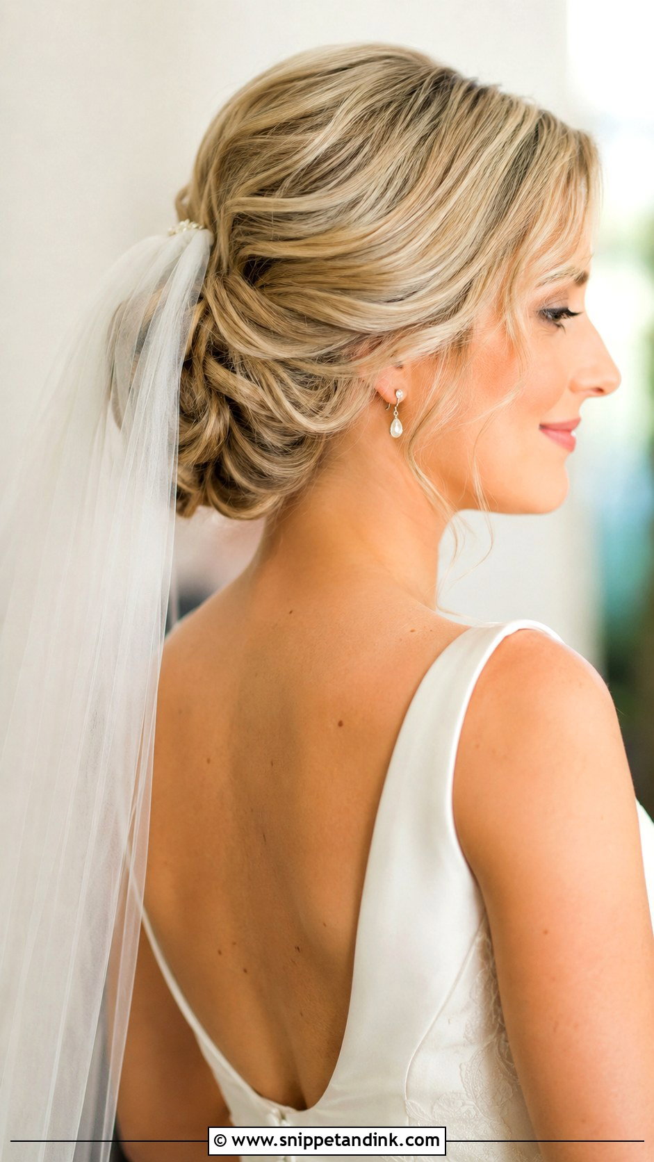 Short Hair Updo With Veil - Snippet and Ink - 15 Short Hair Wedding Styles Updo