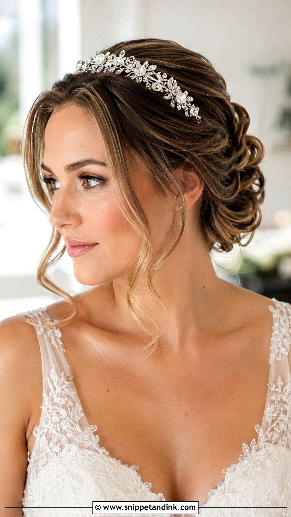 Short Hair Updo with Headband for Bride - Snippet and Ink - 20 Hairdos for Short Hair Wedding