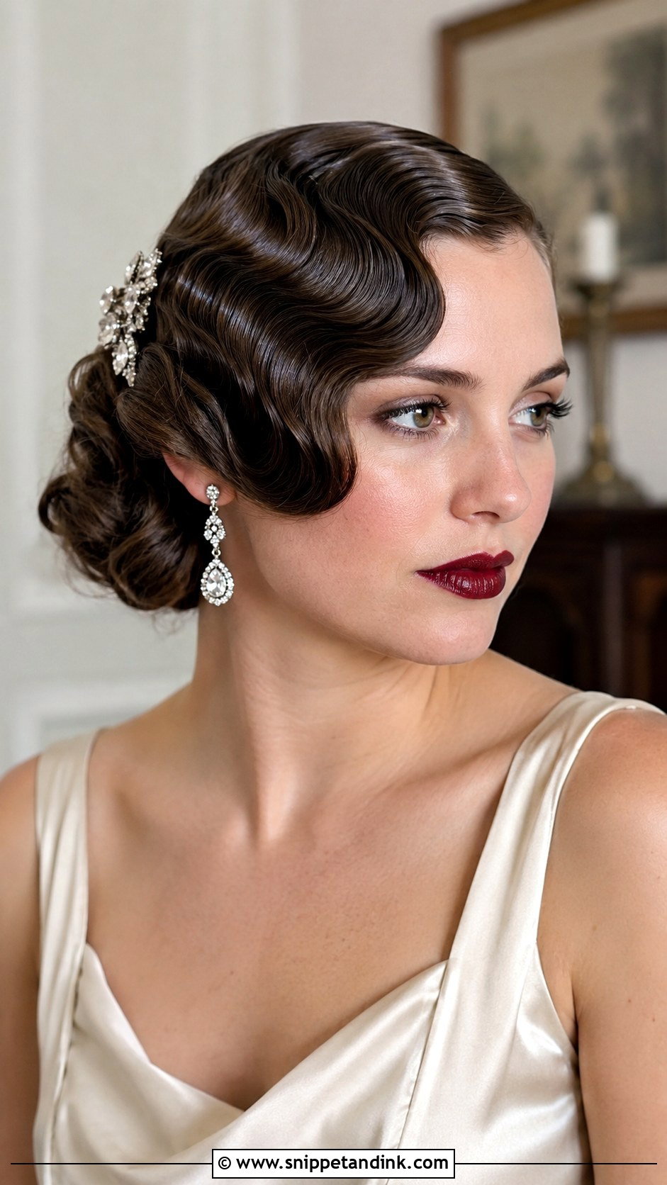 Short Hair Vintage Finger Waves - Snippet and Ink - 25 Short Bridal Hairstyles