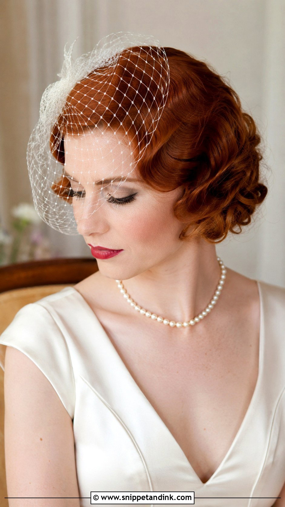 Short Hair Vintage Wedding Updo - Snippet and Ink - 15 Short Hair Wedding Styles Updo