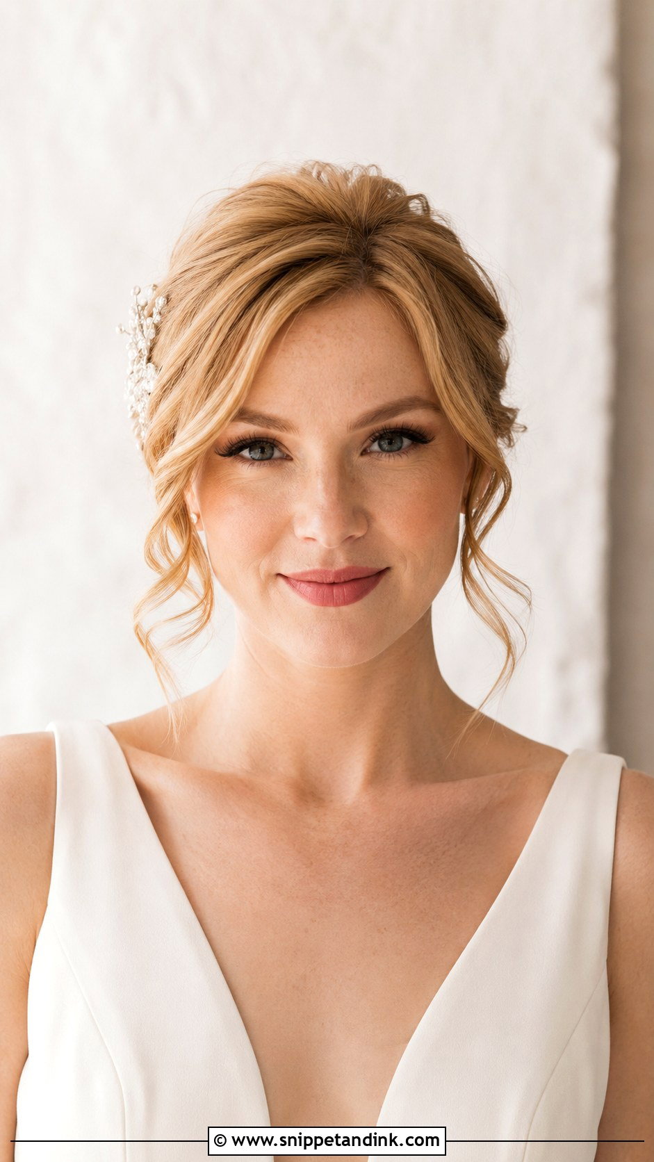 Short Hair Wedding Bun Front View - Snippet and Ink - 15 Wedding Bun Front View Ideas