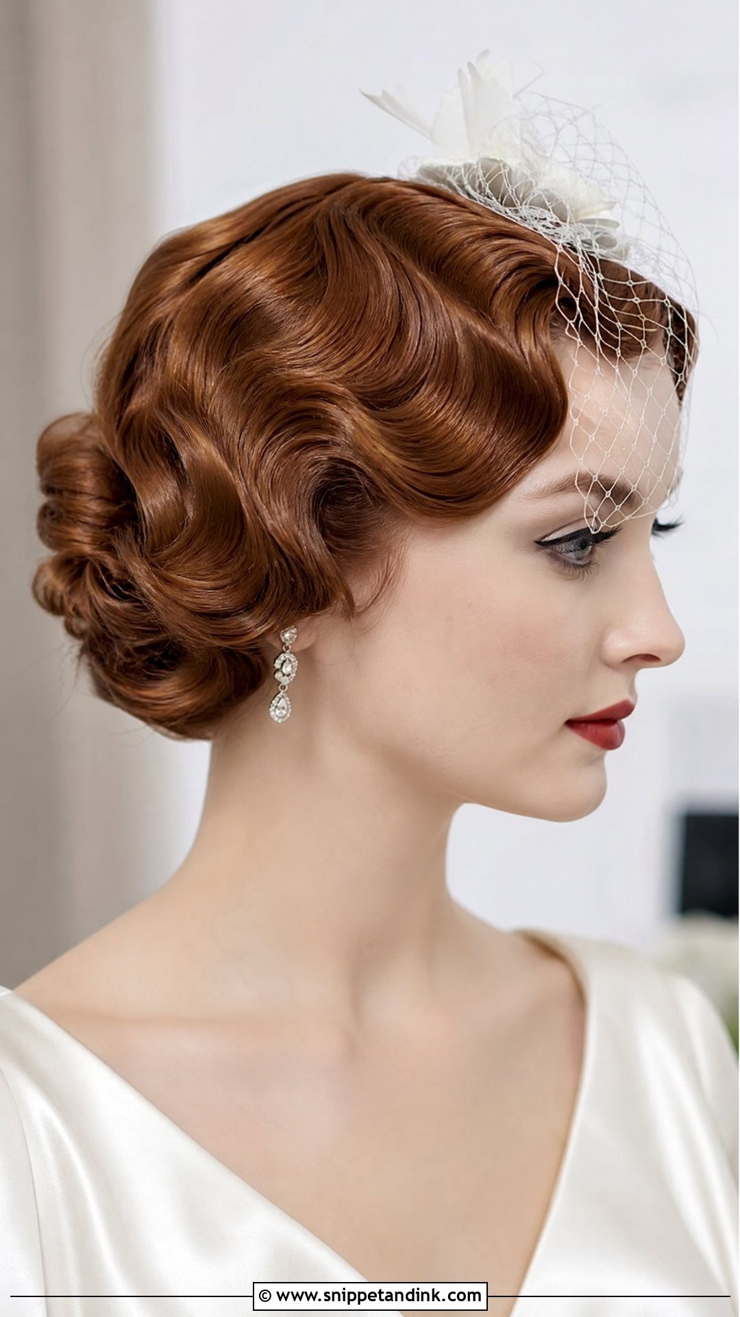 Short Hair Wedding Finger Waves - Snippet and Ink - 15 Easy Short Hair Wedding Styles