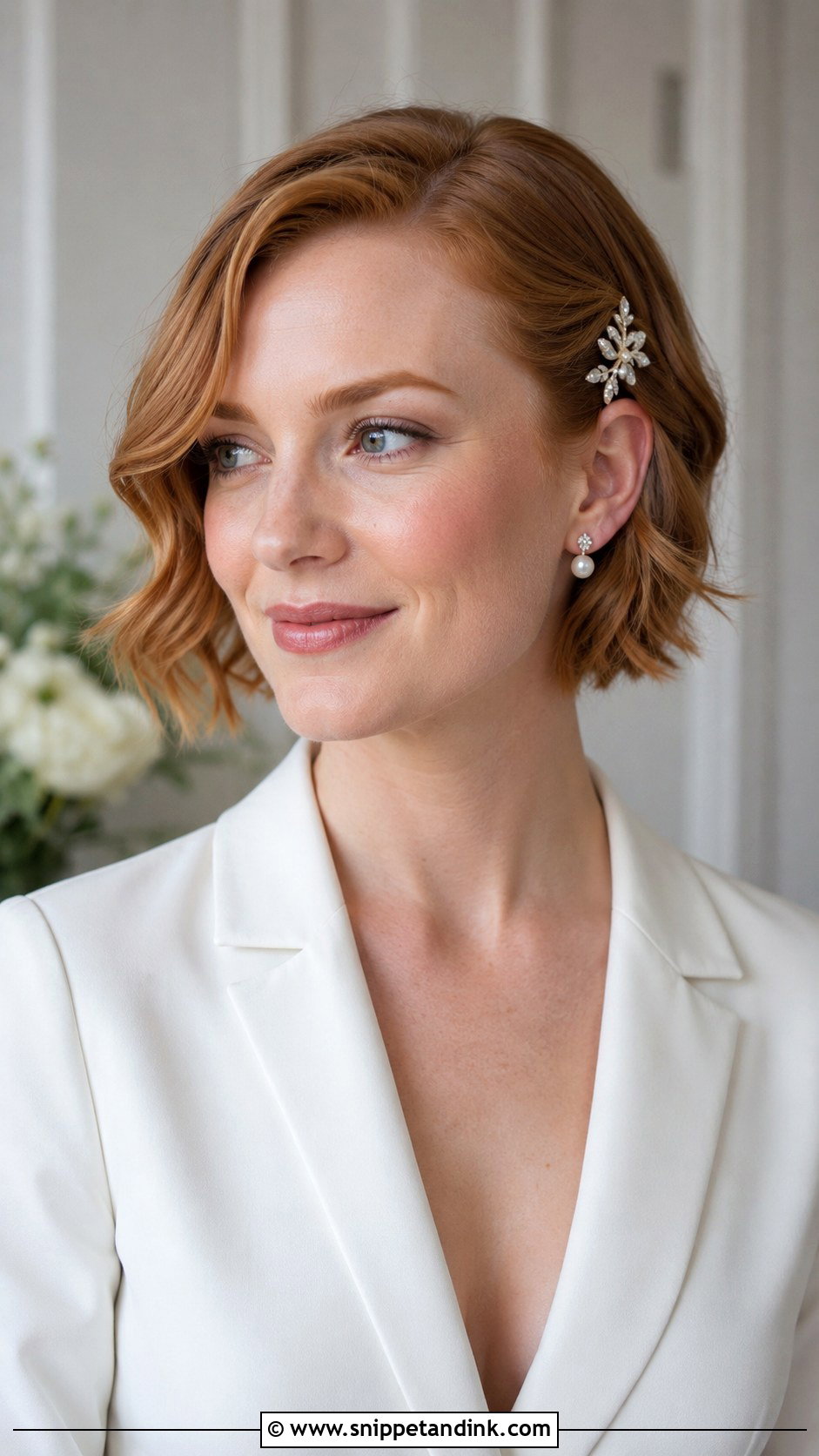 Short Hair Wedding Hair - Snippet and Ink - 20 Hair for Marriage Ideas