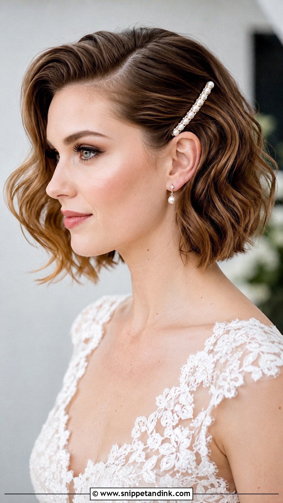 Short Hair Wedding Hairstyle - Snippet and Ink - 15 Wedding Hairstyles At Home