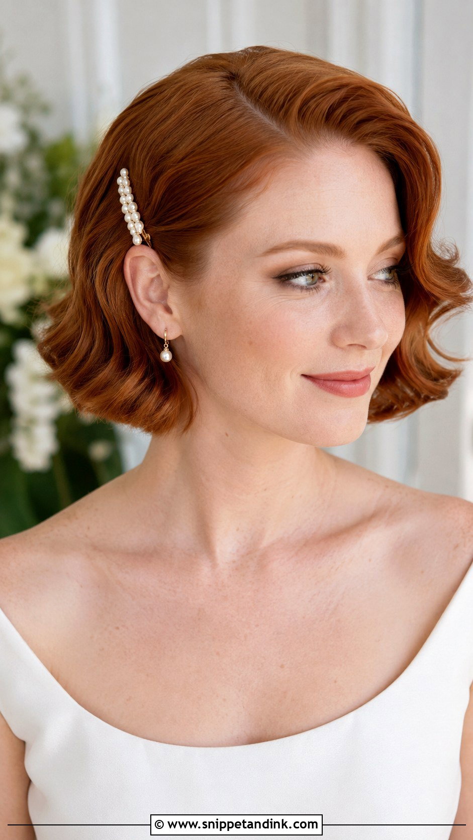 Short Hair Wedding Hairstyle - Snippet and Ink - 15 Ideas for Hairstyles for Wedding