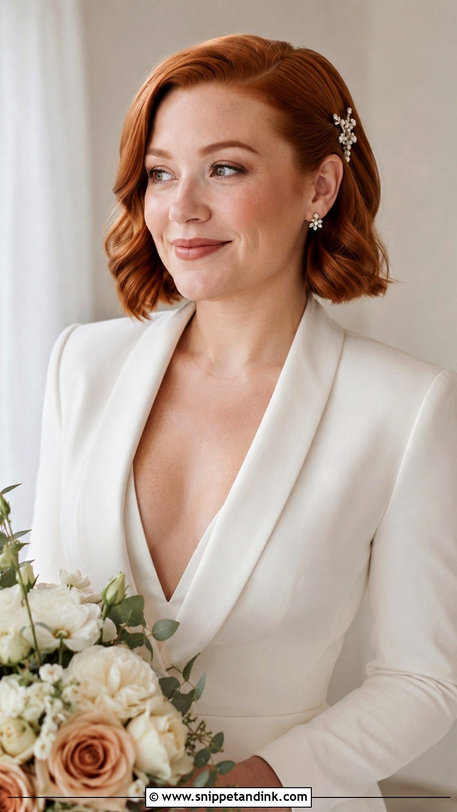 Short Hair Wedding Hairstyle Tutorial - Snippet and Ink - 15 Wedding Hairstyle Tutorial Videos