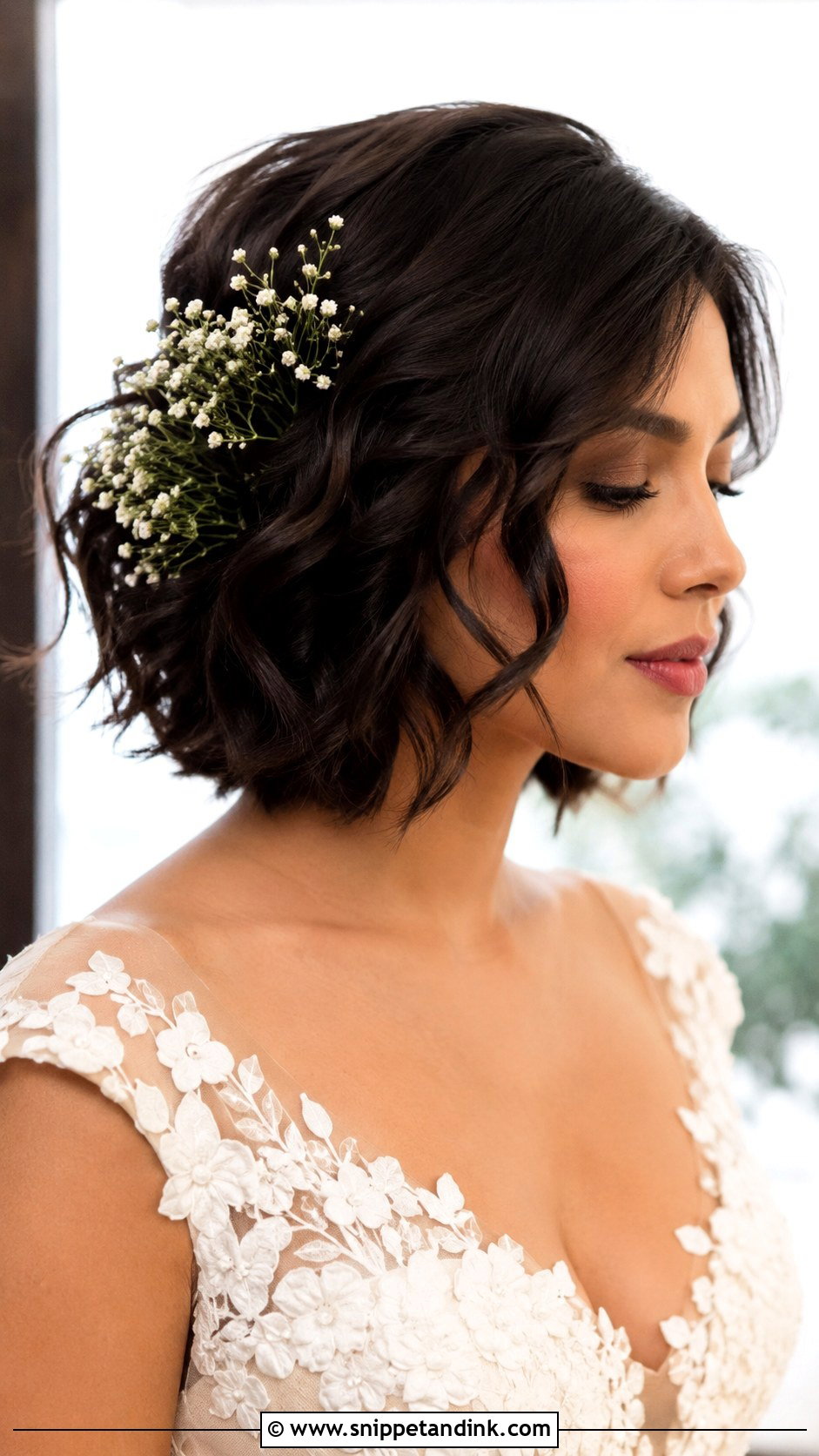 Short Hair Wedding Hairstyle With Flowers - Snippet and Ink - 15 Hairstyles for Short Hair Marriage