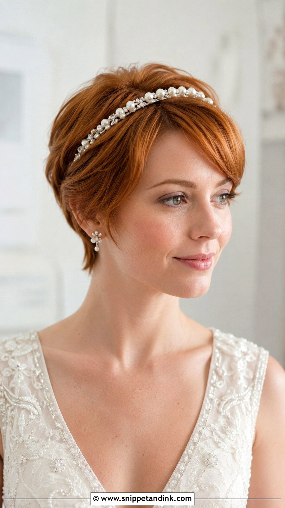 Short Hair Wedding Headband - Snippet and Ink - 15 Wedding Hairstyles on Short Hair